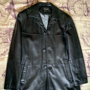 100% Authentic Leather Jacket - Size M